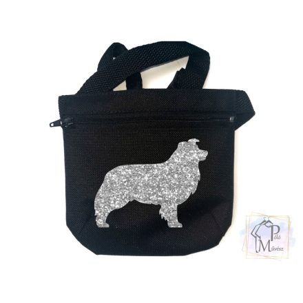 Border Collie Dog Treat bag with adjustable belt