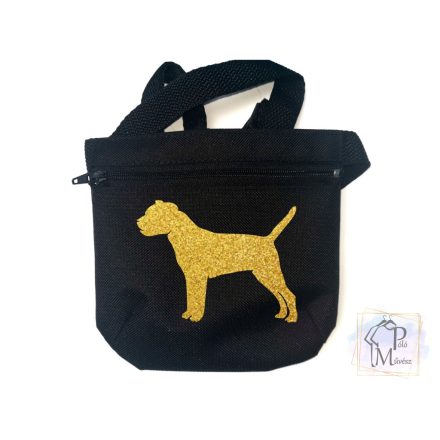 Border Terrier Dog Treat bag with adjustable belt