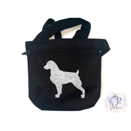 Brittany Spaniel Dog Treat bag with adjustable belt