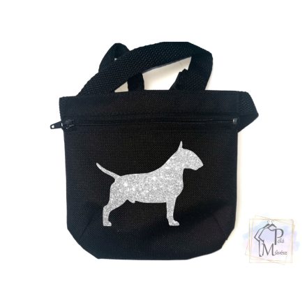 Bull Terrier Dog Treat bag with adjustable belt