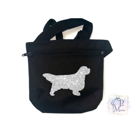 Clumber Spaniel Dog Treat bag with adjustable belt