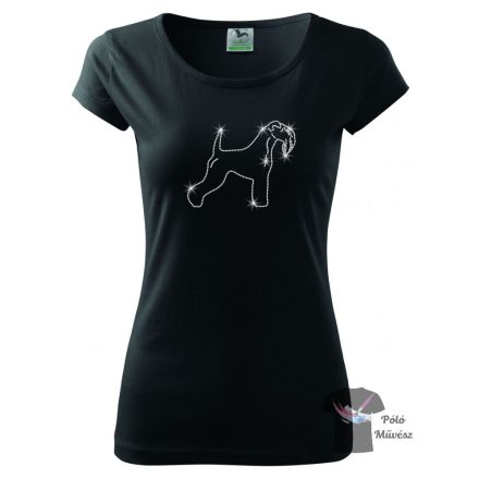 Kerry Blue Terrier Rhinestone T-shirt - Kerry Blue Terrier Crystal Shirt