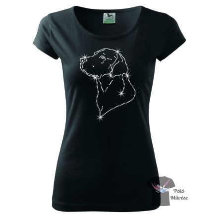 Labrador Rhinestone T-shirt - Labrador Crystal Shirt