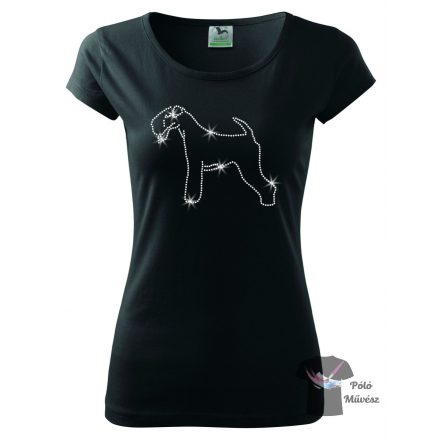 Lakeland Terrier Rhinestone T-shirt - Lakeland Terrier Crystal Shirt