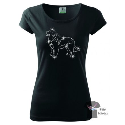 Leonberger Rhinestone T-shirt - Leonberger Crystal Shirt