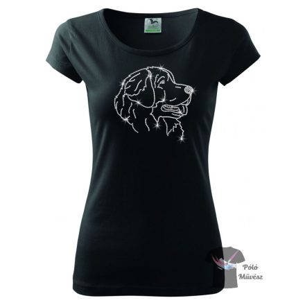 Leonberger Rhinestone T-shirt - Leonberger Crystal Shirt