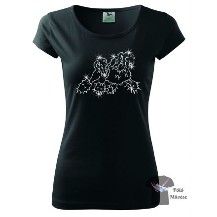 Lowchen Rhinestone T-shirt - Lowchen Crystal Shirt