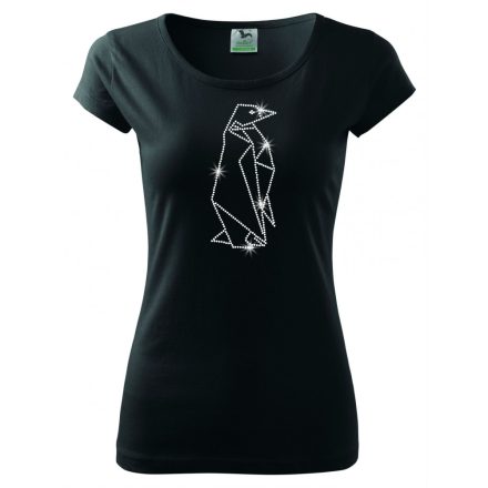 Penguin T-shirt with rhinestone