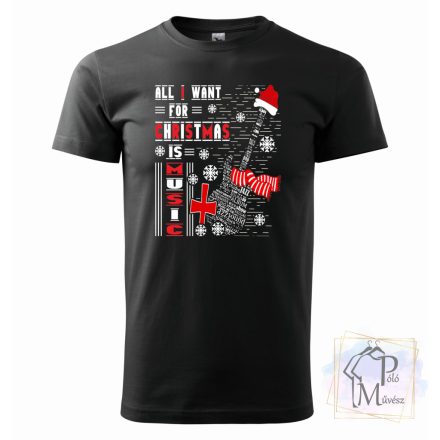 All I want for Christmas is music Shirt - Music lover T-shirt 