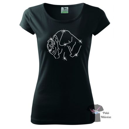 Neapolitan Mastiff Rhinestone T-shirt - Neapolitan Mastiff Crystal Shirt