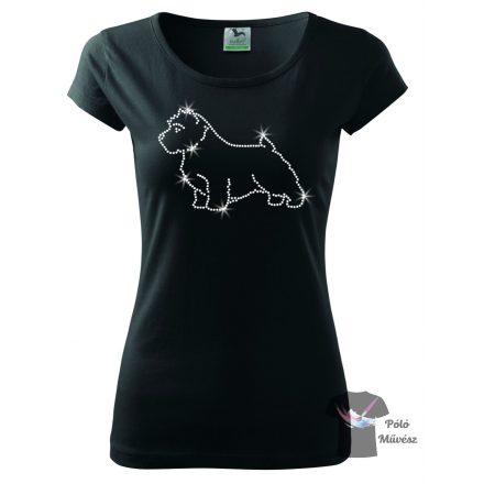 Norwich Terrier Rhinestone T-shirt - Norwich Terrier Crystal Shirt