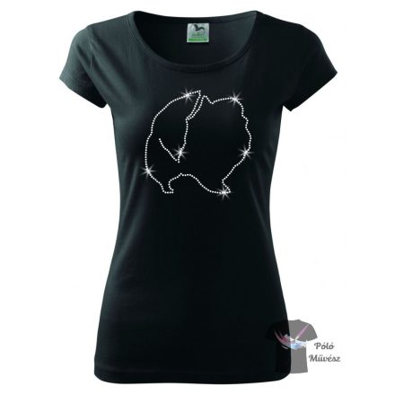 Pomeranian Rhinestone T-shirt - Pomeranian Crystal Shirt