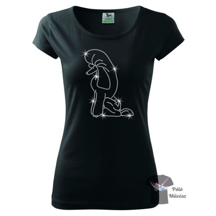 Poodle Rhinestone T-shirt - Poodle Crystal Shirt