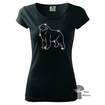 Pyrenean Mountain Dog Rhinestone T-shirt - Great Pyrenees Crystal Shirt