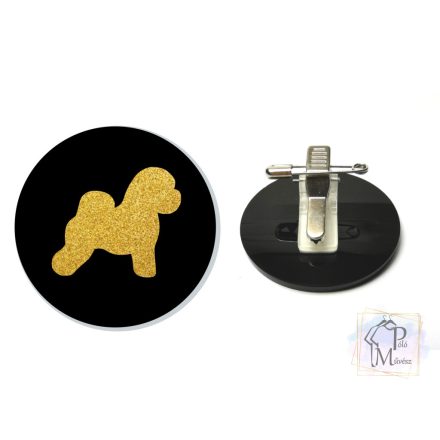 Bichon Frise Ring Number Clip