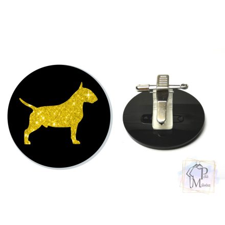 Bull Terrier Ring Number Clip