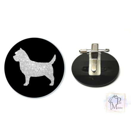 Cairn Terrier Ring Number Clip