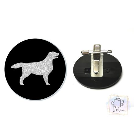 Flat Coated Retriever Ring Number Clip