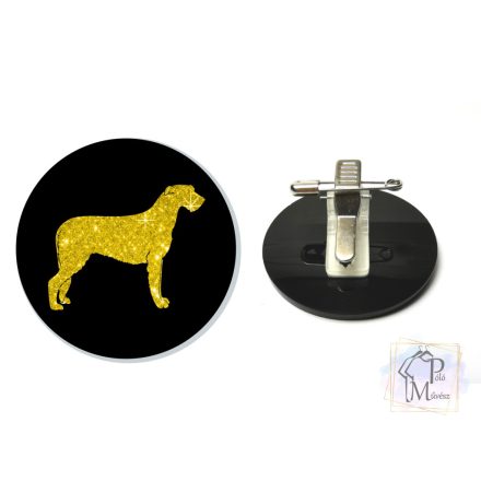 Irish Wolfhound Ring Number Clip