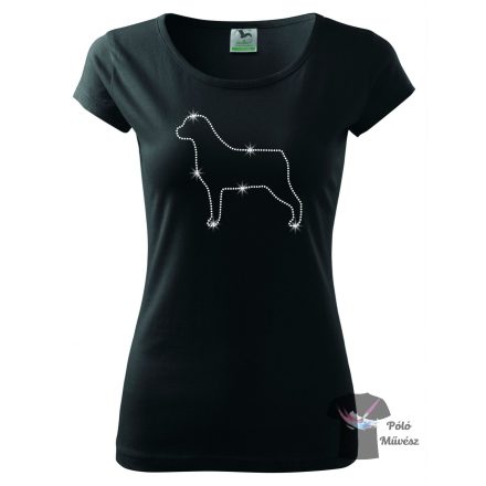 Rottweiler Rhinestone T-shirt - Rottweiler Crystal Shirt