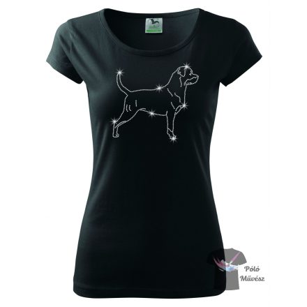 Rottweiler Rhinestone T-shirt - Rottweiler Crystal Shirt