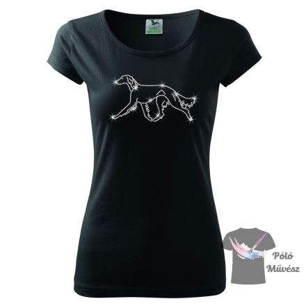 Saluki Rhinestone T-shirt - Saluki Crystal Shirt