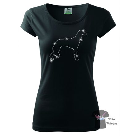 Saluki Rhinestone T-shirt - Saluki Crystal Shirt