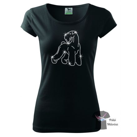 Schnauzer Rhinestone T-shirt - Schnauzer Crystal Shirt