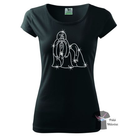 Shih Tzu Rhinestone T-shirt - Shih Tzu Crystal Shirt