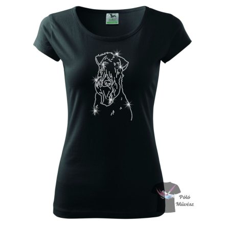 Soft Coated Wheaten Terrier Rhinestone T-shirt - Soft Coated Wheaten Terrier Crystal Shirt