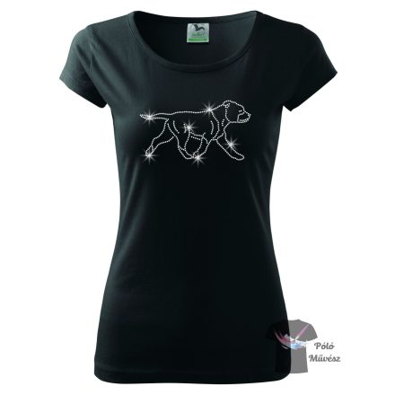 Staffordshire Bull Terrier Rhinestone T-shirt - Staffordshire Bull Terrier Crystal Shirt