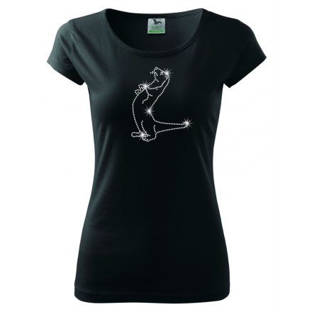 Ferret T-shirt with rhinestone