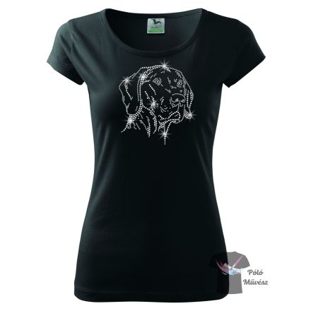 Weimaraner Rhinestone T-shirt - Weimaraner Crystal Shirt