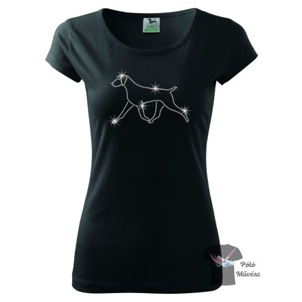 Weimaraner Rhinestone T-shirt - Weimaraner Crystal Shirt