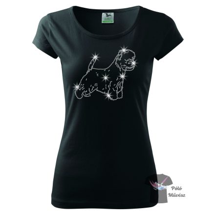 West Highland White Terrier Rhinestone T-shirt - Westie Crystal Shirt