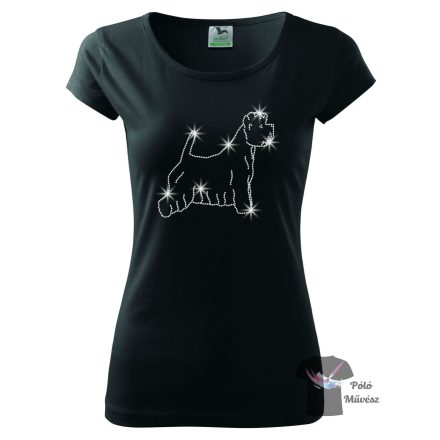 West Highland White Terrier Rhinestone T-shirt - Westie Crystal Shirt