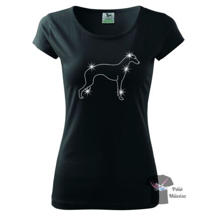 Whippet Rhinestone T-shirt - Whippet Crystal Shirt