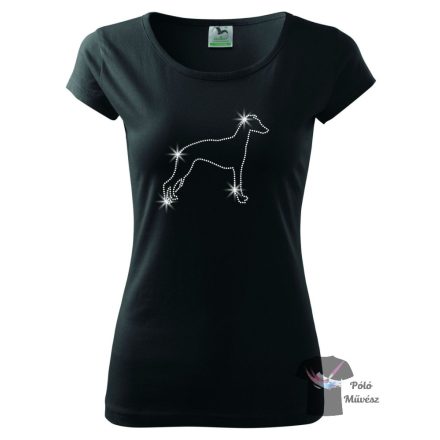 Whippet Rhinestone T-shirt - Whippet Crystal Shirt