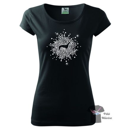 Whippet Rhinestone T-shirt - Whippet Crystal Shirt