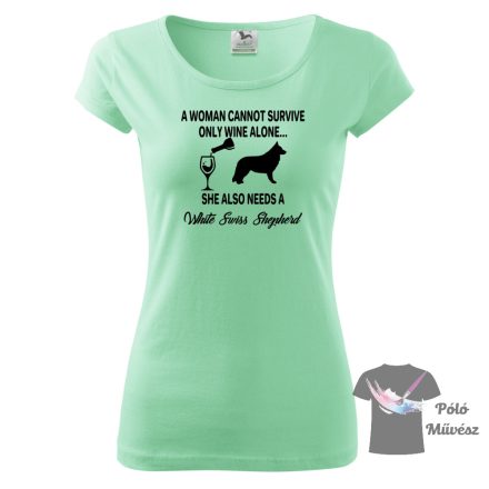 White Swiss Shepherd T-shirt - White Swiss Shepherd Shirt