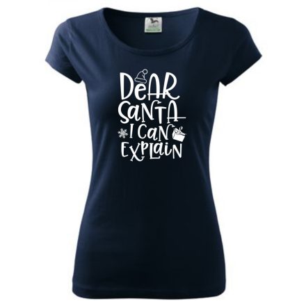 Christmas T-shirt - Dear Santa I can explain