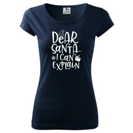 Christmas T-shirt - Dear Santa I can explain