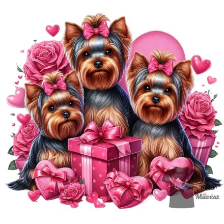 Valentine Day Yorkshire Terrier T-shirt - Yorkie Shirt